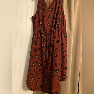 SHEIN curve XL v neck dress. Knee length Leopard pattern